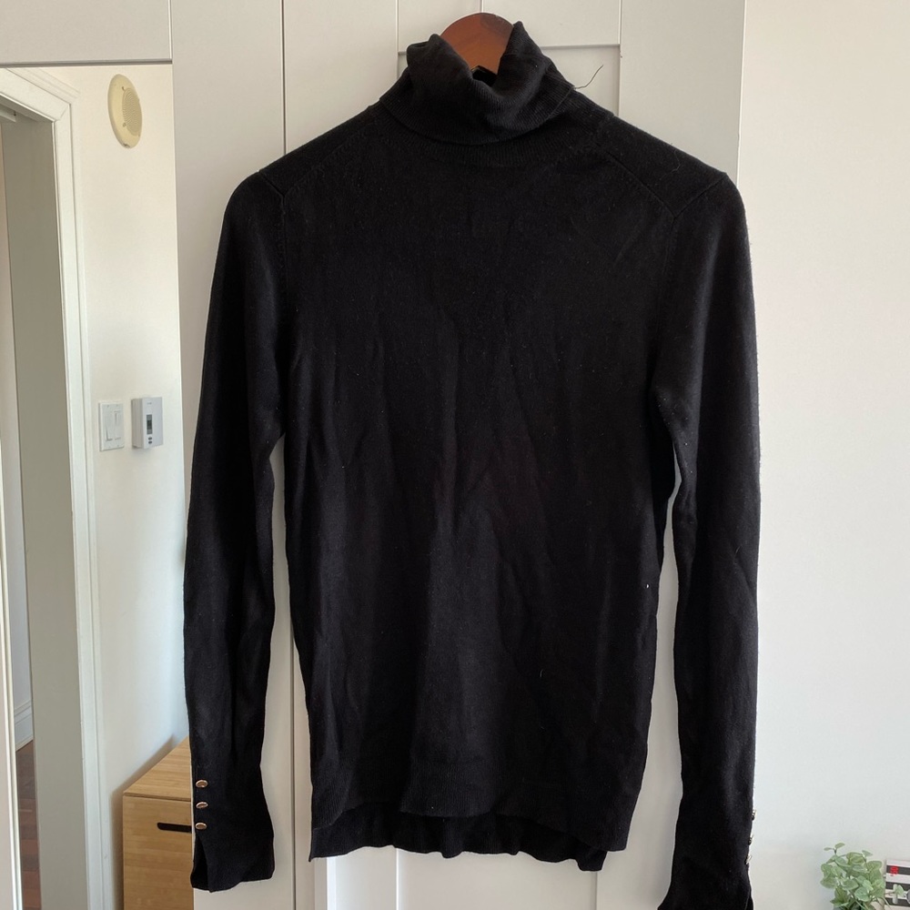 Col roulé noir Zara